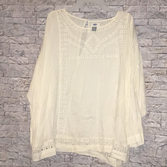 Cute NWOT Old Navy Linen Top - Picture 3 of 5